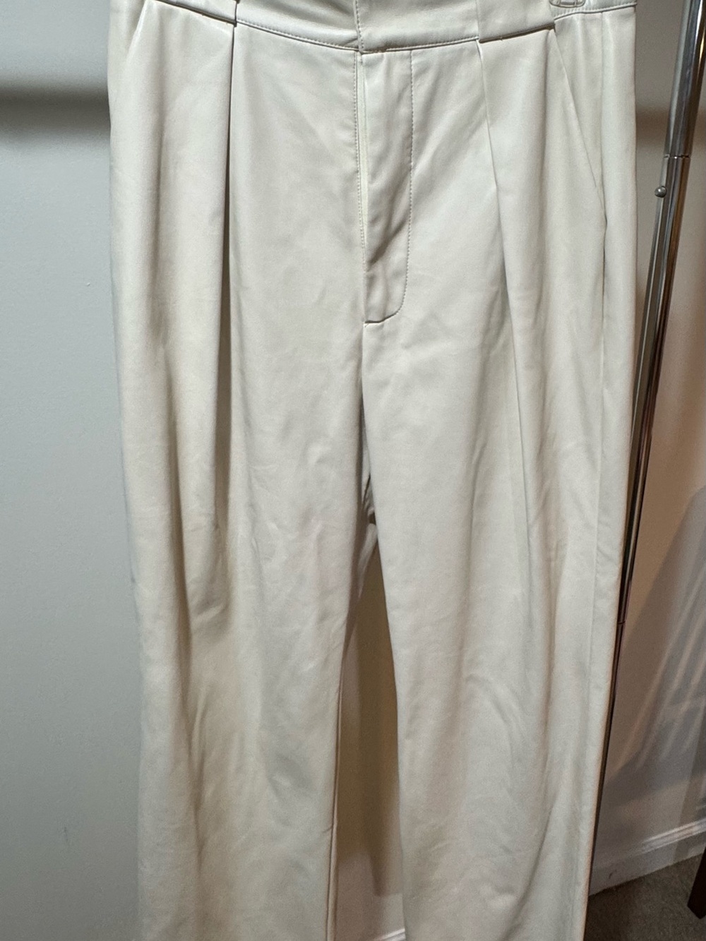 MOTHER Cream Pleated Women's Dress Pants